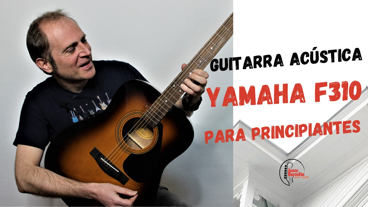 Cargar video: Guitarra acústica Yamaha F310 para principiantes.