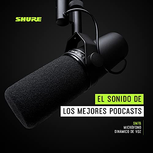 Micrófono Dinámico Shure SM7B Retransmisiones, Podcasts y Grabación