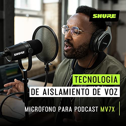 Micrófono Podcasting Shure MV7X XLR